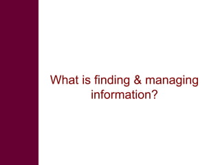 Finding and managing livestock research information 