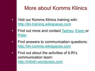 Finding and managing livestock research information 