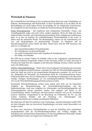 Kommunalprogramm Fdp Jena