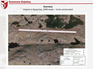 Overview
Airport in Qaqortoq, 1499 meter – to be constructed
 