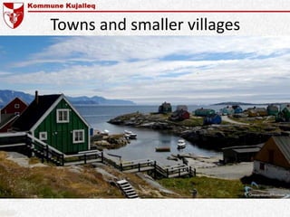 Towns and smaller villages
 