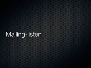 Mailing-listen
 