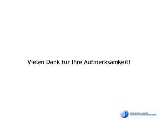 Vielen Dank für Ihre Aufmerksamkeit!
 