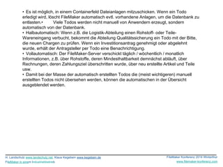 FMK2014: Ein Warenwirtschaftssystem, das mit Scannern, Waagen und Mitarbeitern kommuniziert Teil 2 by Heike Landschulz und Klaus Kegebein