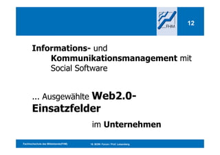 Kommunikationsmanagement Und Web2.0