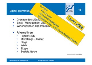 Kommunikationsmanagement Und Web2.0