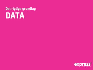 Det rigtige grundlag

DATA
 