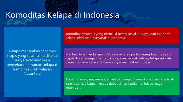 komoditas kelapa di indonesia komoditas kelapa di indonesia