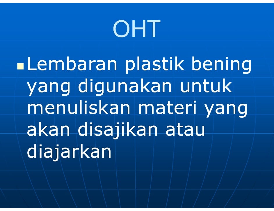 Komp Dan Media Pembelajaran Ohp Oht