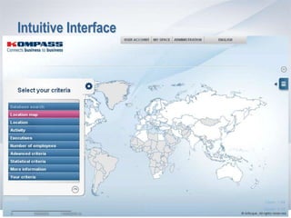 Intuitive Interface




                  RETOUR   SUITE 
 