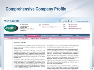 Comprehensive Company Profile




              RETOUR   SUITE 
 