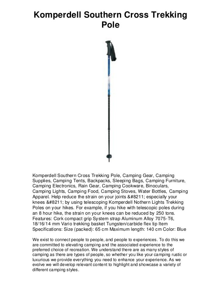 komperdell trekking pole review