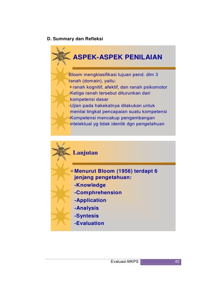 Kompetensi Evaluasi