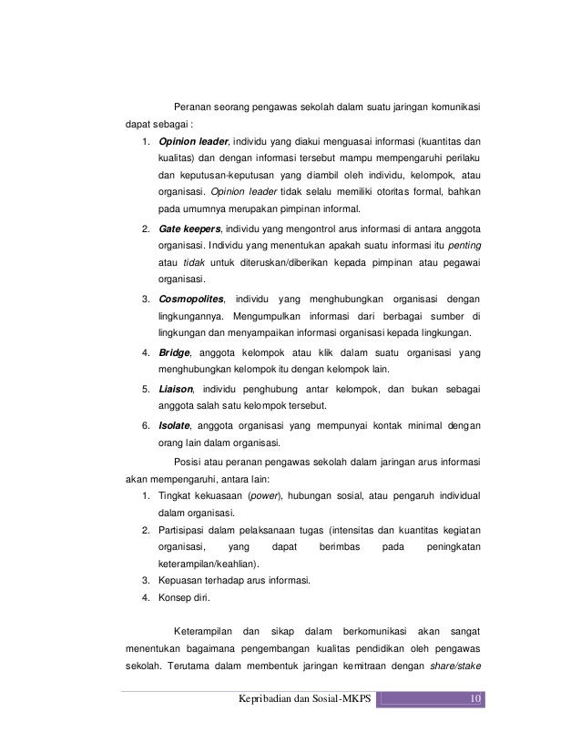 Kompetensi Kepribadian Dan Sosial Mkps