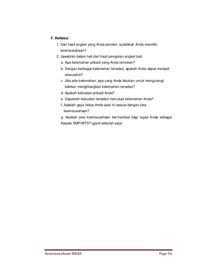 Kompetensi Kewirausahaan Kepala Sekolah