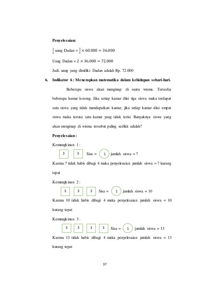 Soal Kompetensi Matematika