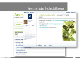 Inspelade instruktioner   .
 