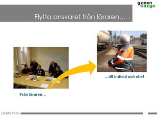 Flytta ansvaret från läraren…      .




                             …till individ och chef



Från läraren…
 