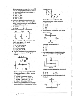 Kompetisi ipa kelas ix  smp 2013 tingkat kecamatan 