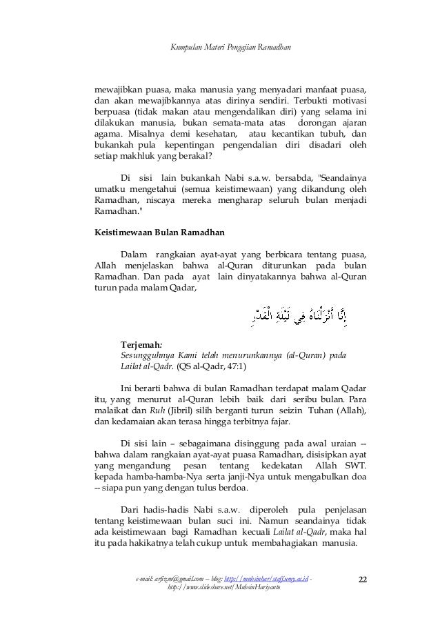 Contoh teks pidato tentang puasa ramadhan