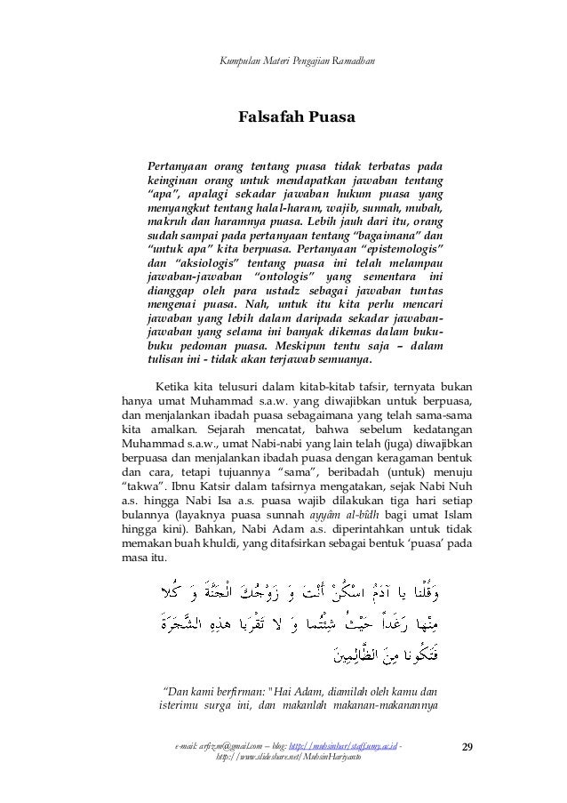 Naskah pidato tentang bulan ramadhan