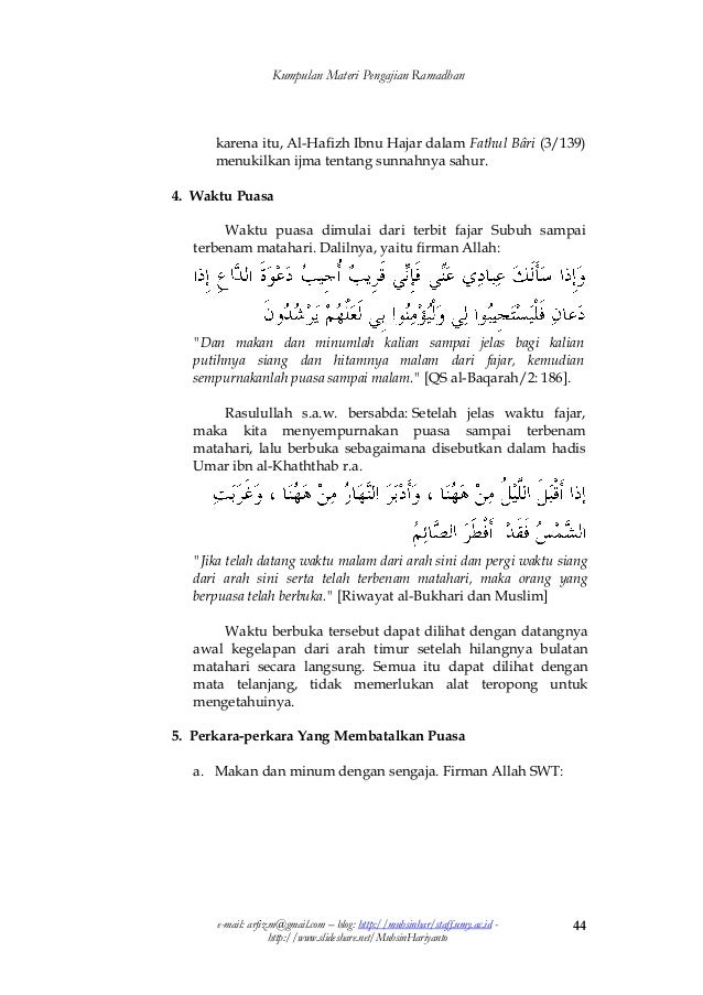 Teks Ceramah Ramadhan Singkat Dan Lucu