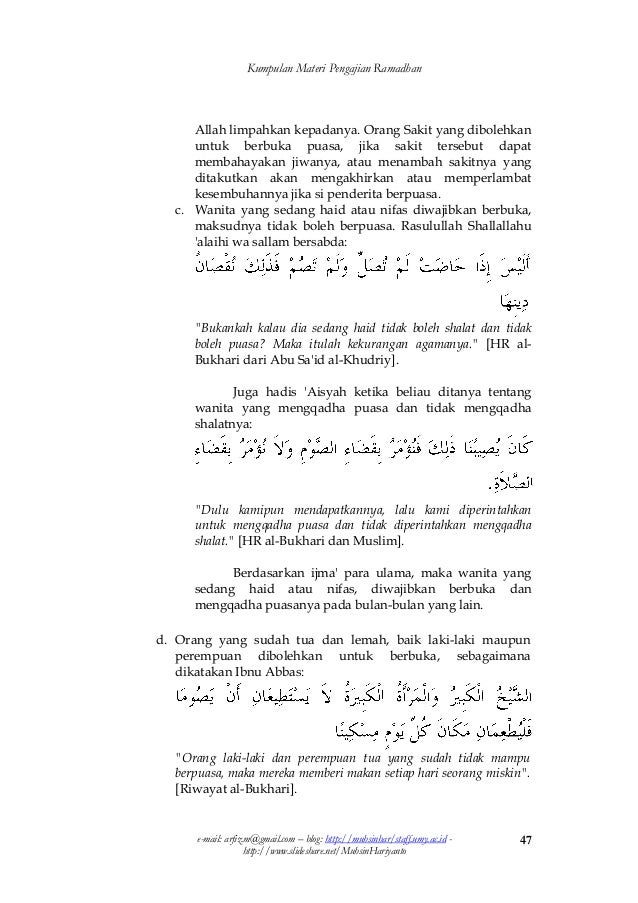 Kompilasi Materi Ceramah Ramadhan 1432 H