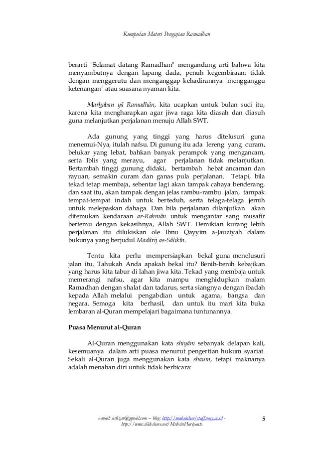 Pidato Tentang Puasa Ramadhan Singkat  TulisanViral.Info