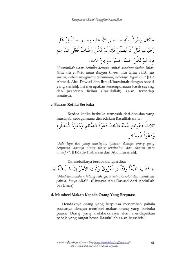 Kompilasi materi ceramah ramadhan 1432 h.