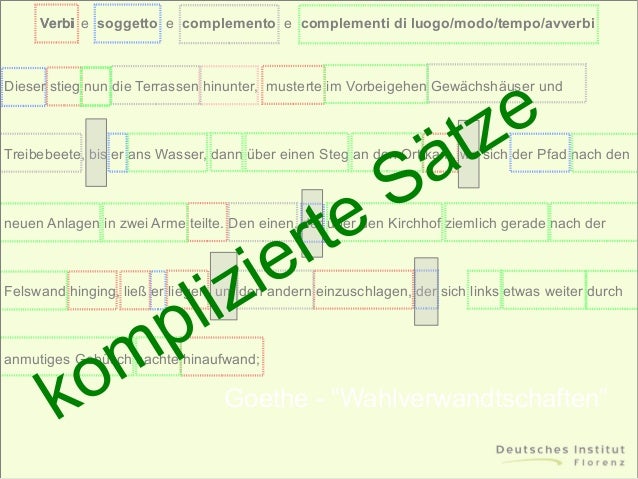 Komplizierte Sätze