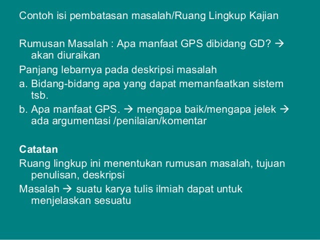 Komponen karya tulis ilmiah