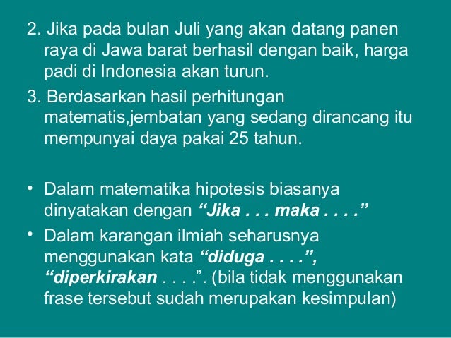 Komponen karya tulis ilmiah