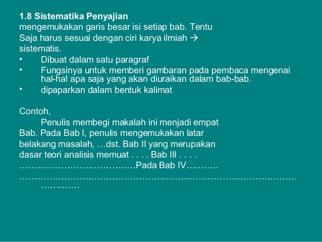 Komponen Karya Tulis Ilmiah