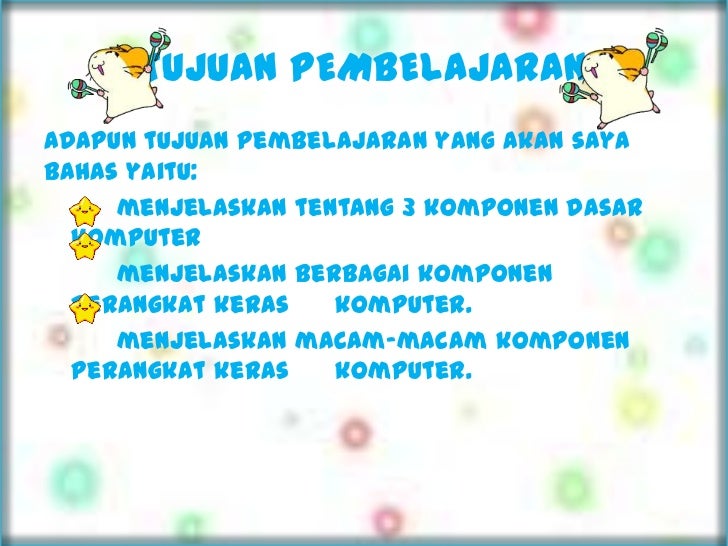 Komponen dasar komputer Komponen dasar komputer