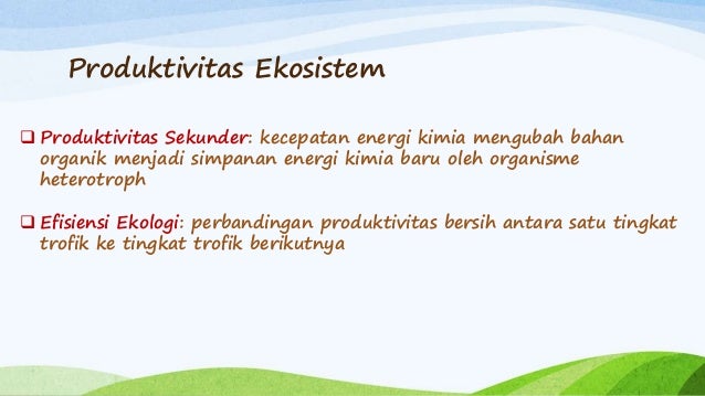 Komponen ekosistem