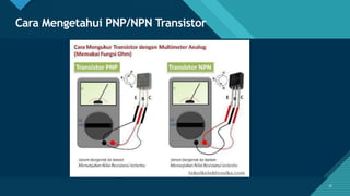 Click to edit Master title style
16
Cara Mengetahui PNP/NPN Transistor
16
 