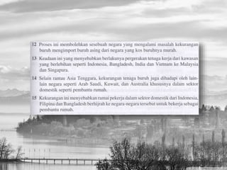 Komponen globalisasi ekonomi