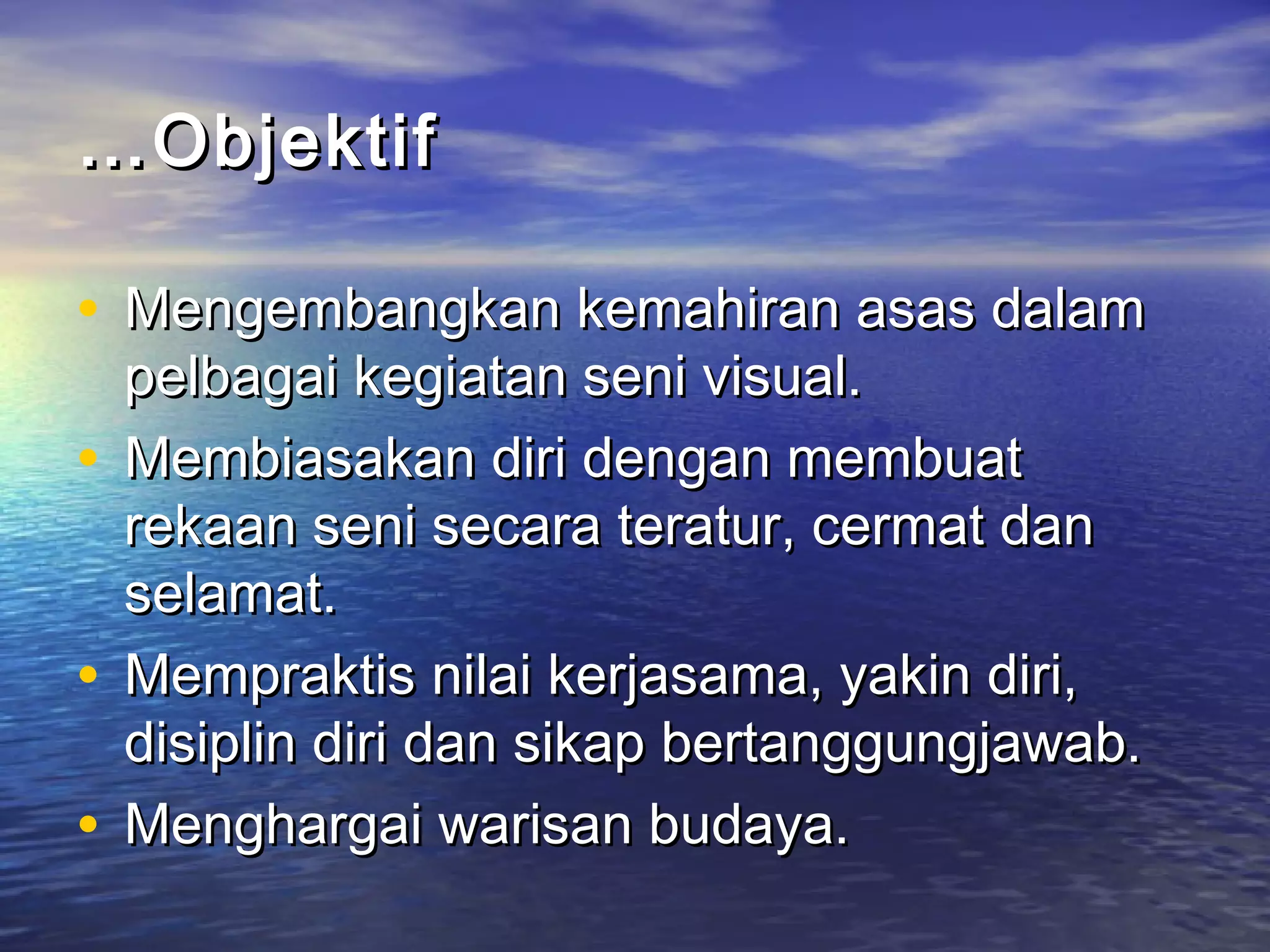 Komponen kreativiti dan estetik (pend seni visual) | PPT