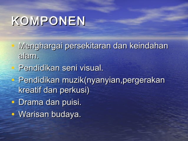 Komponen kreativiti dan estetik (pend seni visual) | PPT