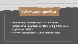 Kelemahan gambar
•
•
•
 