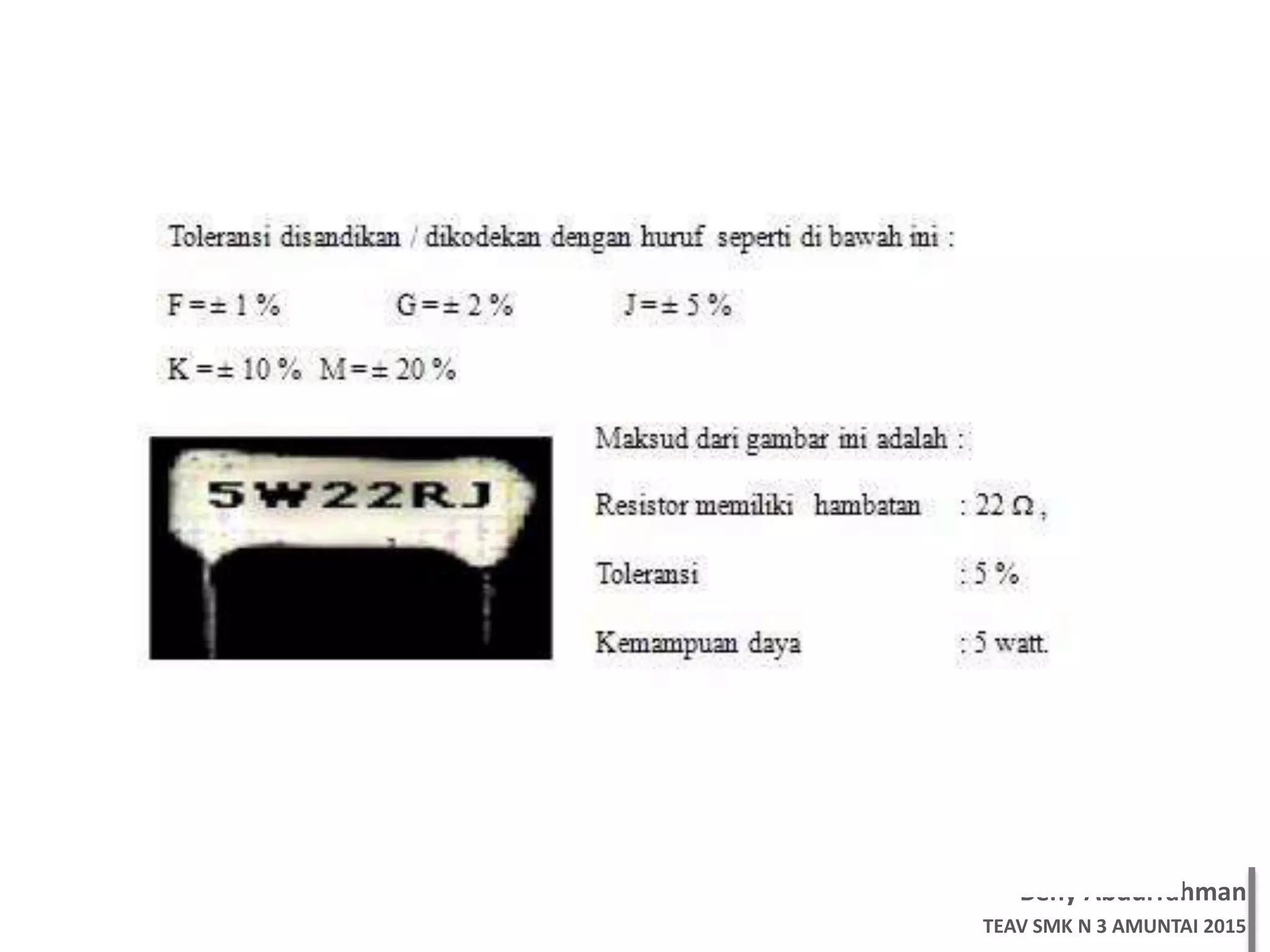 Beny Abdurrahman
TEAV SMK N 3 AMUNTAI 2015
 