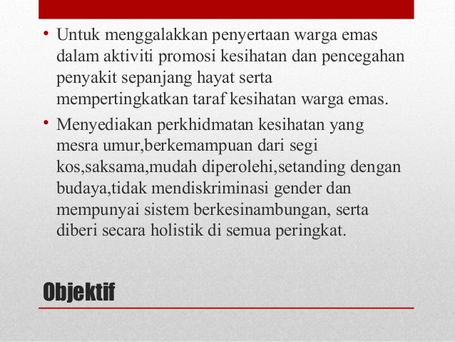 KOMPONEN PERKHIDMATAN KESIHATAN KELUARGA