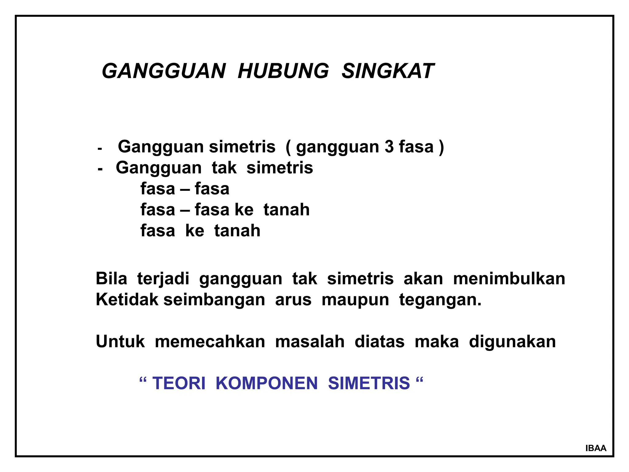 Komponen Simetris- analisa sistem tenaga | PPT