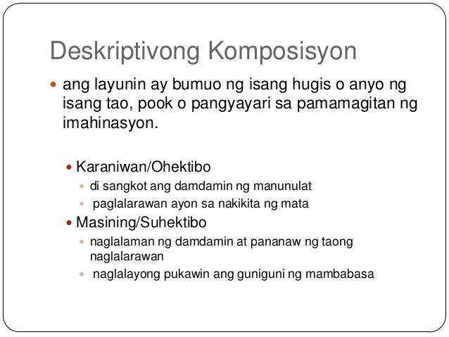 Pagsulat Ng Komposisyon Halimbawa - Mobile Legends