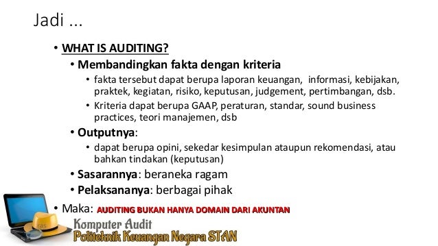 Komputer akuntansi dan audit berbasis komputer
