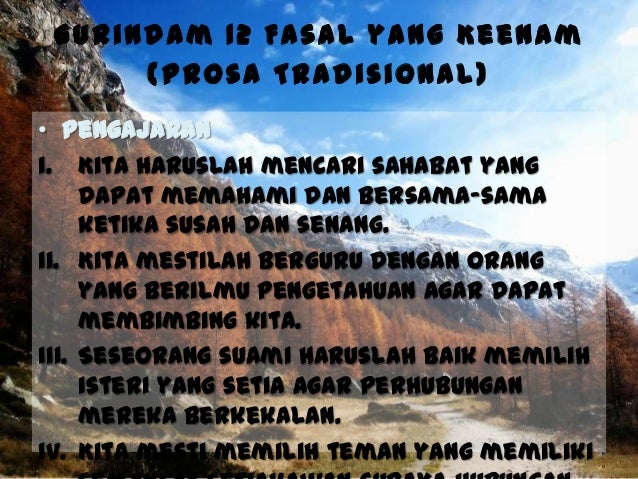 Contoh Gurindam Fasal 9 - The Exceptionals Contoh Gurindam Fasal 9 - The Exceptionals