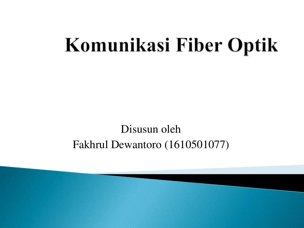 Komuikasi fiber optik