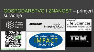 GOSPODARSTVO I ZNANOST – primjeri
suradnje
 