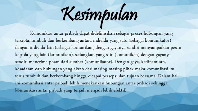 Doc Makalah Komunikasi Antar Pribadi K 3 Altrista Yusrina Academia Edu