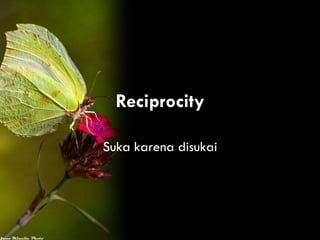 Reciprocity

Suka karena disukai
 